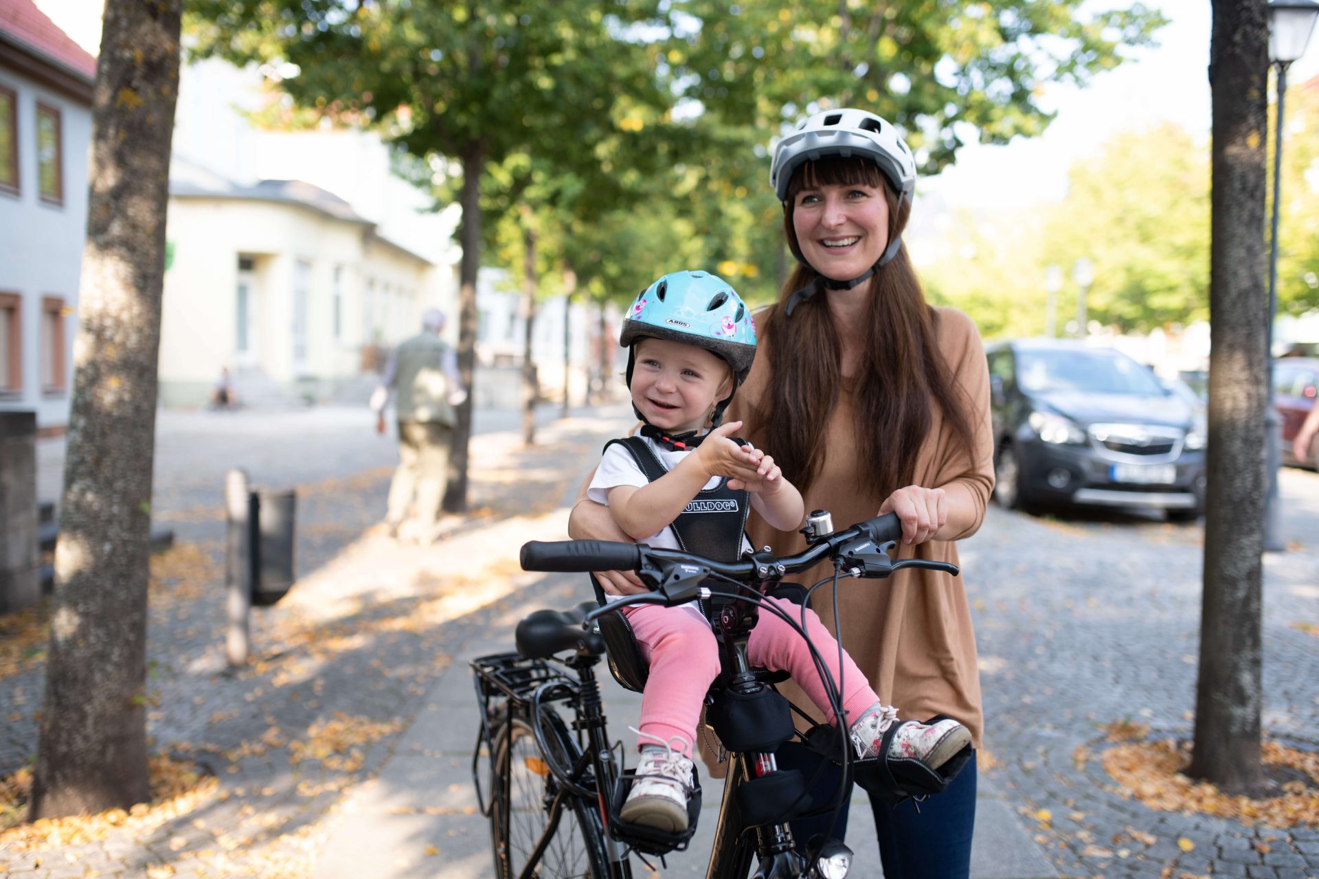 Fahrradsitz vorn fuer mehr Fahrspaß